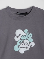 Серый костюм для девочки на лето