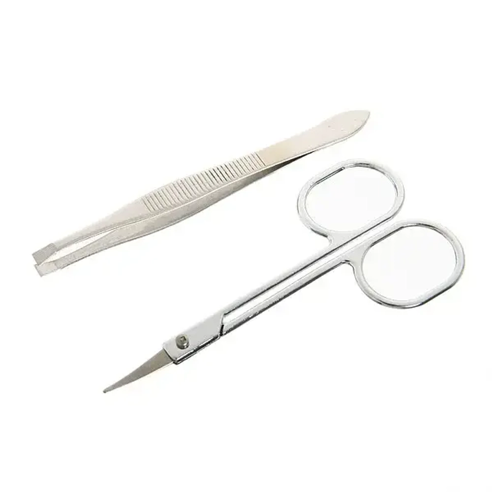 Маникюрный набор на блистере, 2 предмета «Ultramarine» (ножницы тонкие и пинцет)