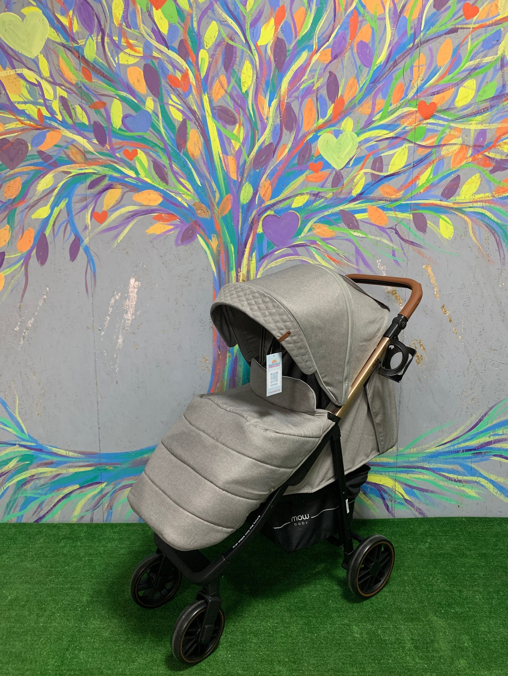 Коляска детская MOWBaby "RIDE" RA088 Gold Beige