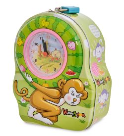 BX- 90/3 Метал. копилка с часами «Обезьяна»