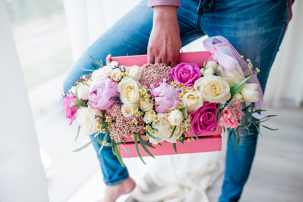 Цветы в ящике