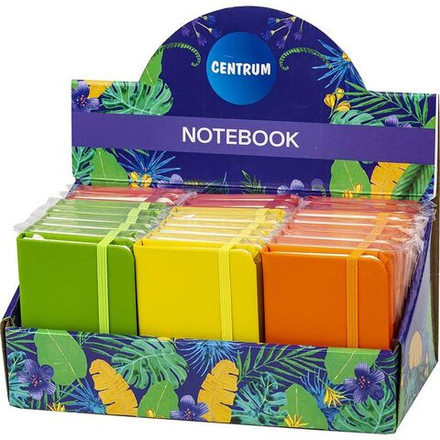 Записная книжка А7  80л. 7БЦ "Multicolor" лин., резинка