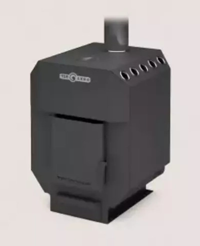 Отопительная печь ТОП-Аква 150 с водяным контуром и стальной дверцей