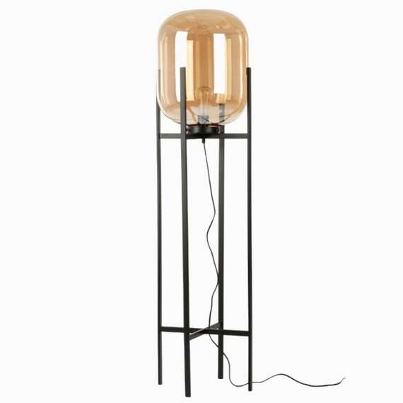 Напольный светильник Bottle 140 см, янтарное стекло
