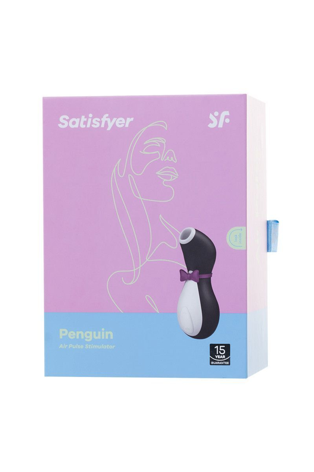 Вакуум-волновой бесконтактный стимулятор клитора Satisfyer Penguin (Цвет: черный с белым)