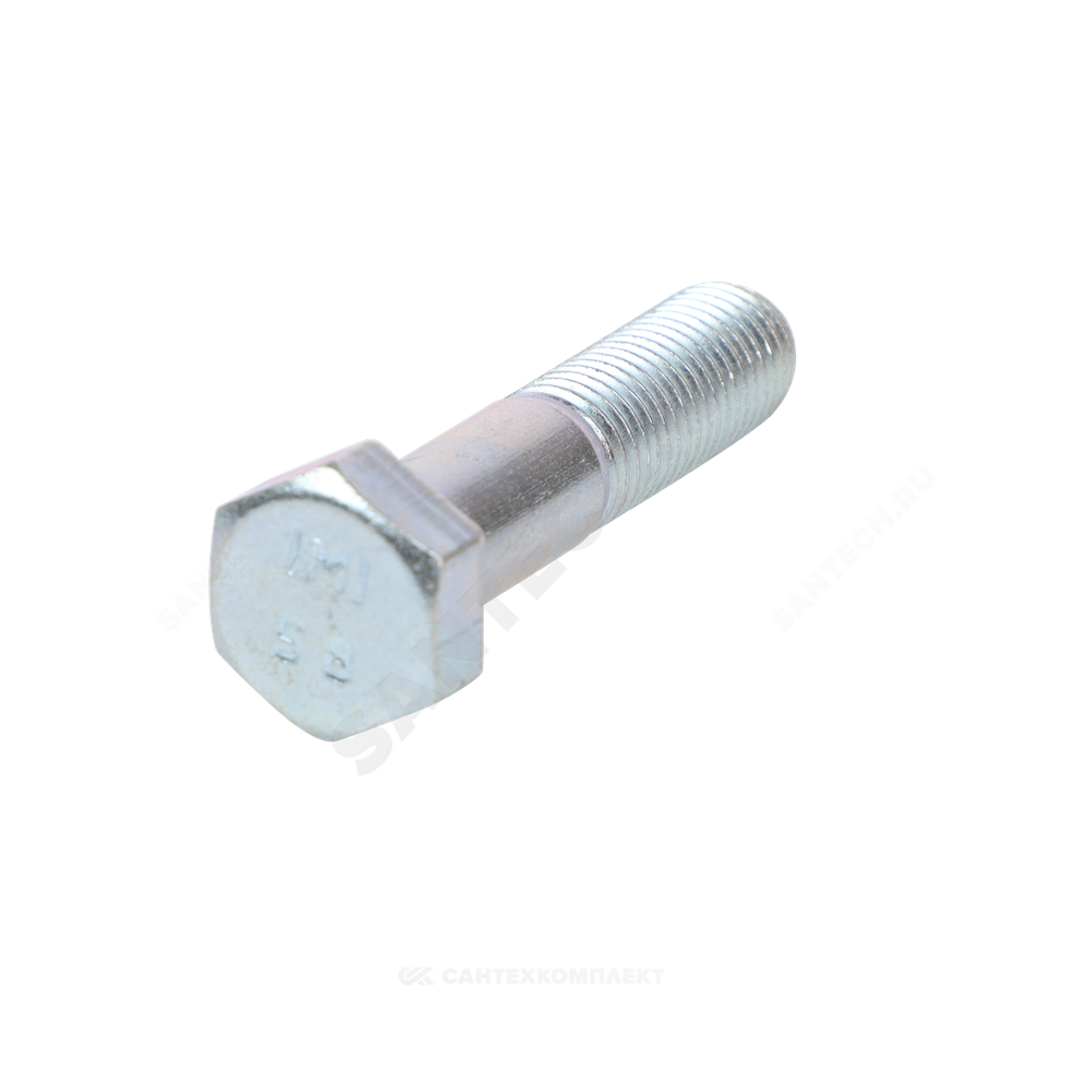 Болт стальной оц М16х60 к.п. 5.8 шестигранный вес DIN 931 (ГОСТ 7798-70)