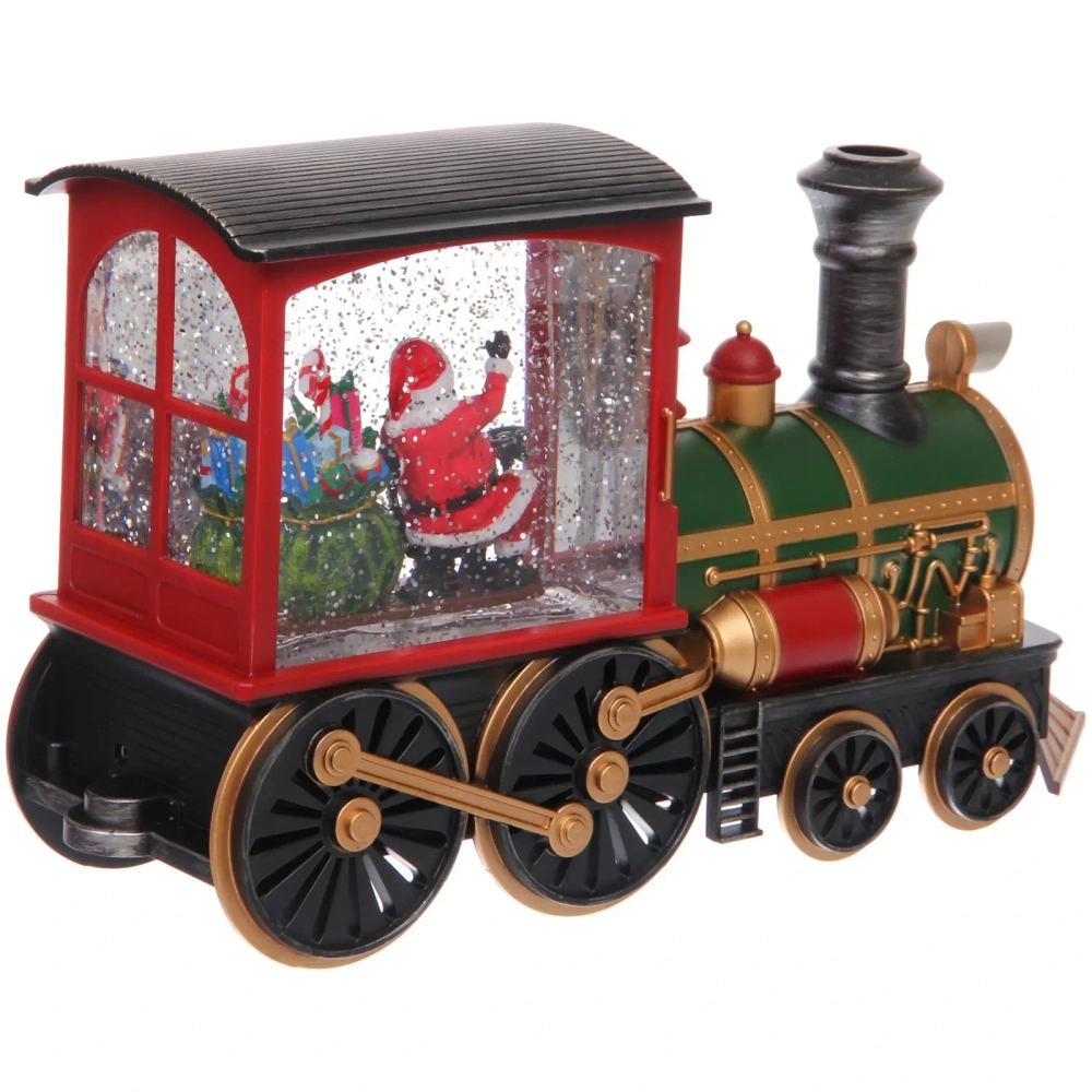 Сувенир с подсветкой «Волшебное путешествие» 31,4*9,8*17 см, 8 мелодий, подсветка, эффект снегопада (работает от 3*АА, USB)