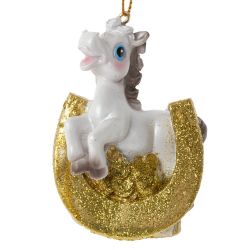 GAEM Фигурка декоративная подвесная "Лошадка", L5 W3 H7,5 см, 6в.