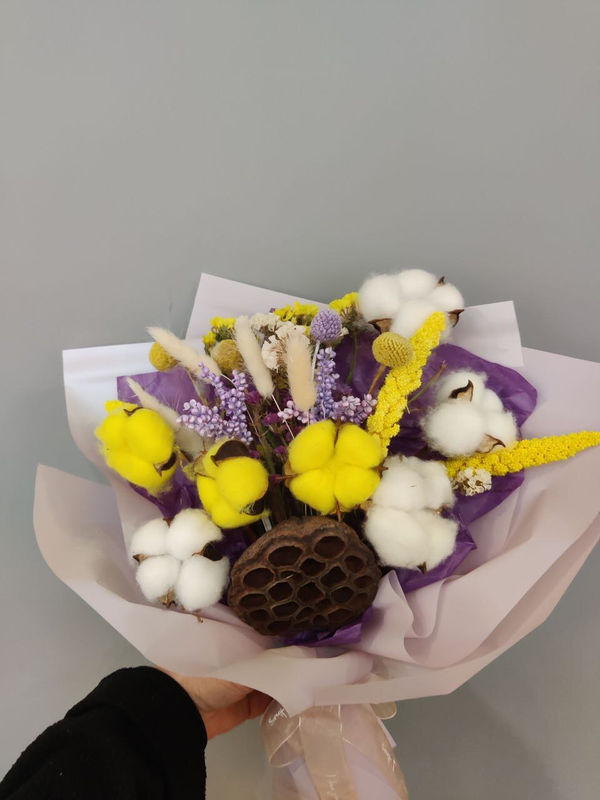 Букет из сухоцветов "Яркие краски"