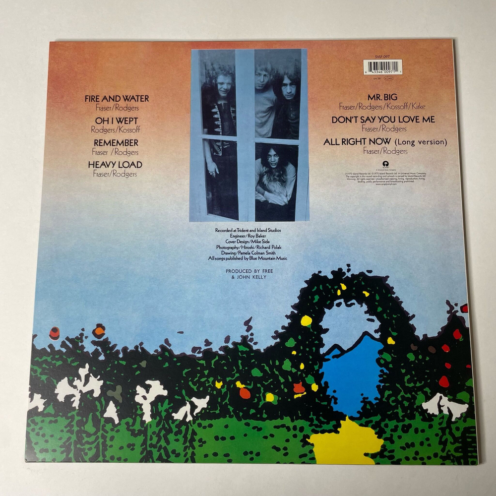 Винтажная виниловая пластинка LP Free Fire And Water (UK 2000) Simply Vinyl