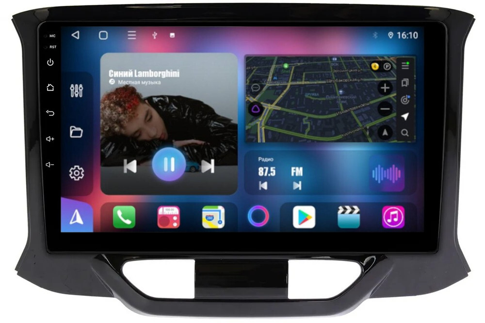 Магнитола для Lada Xray 2015-2022, Xray Cross - FarCar BM3110M на Android 13, QLED, TS10, 4Гб+32Гб, CarPlay, 4G SIM-слот