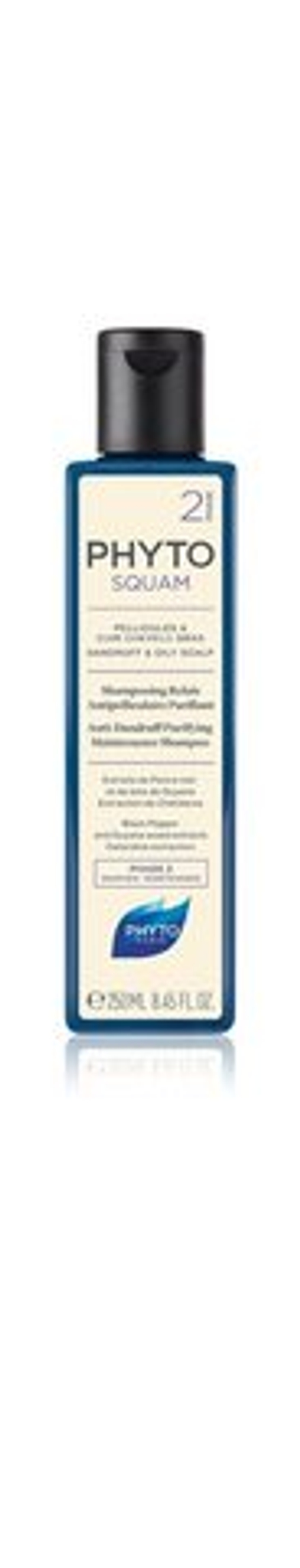 Phyto Phytosquam Anti-Dandruff Purifying Shampoo - шампунь глубокого очищения для жирной кожи головы против перхоти /   250  ml  / GTIN 3338221004000