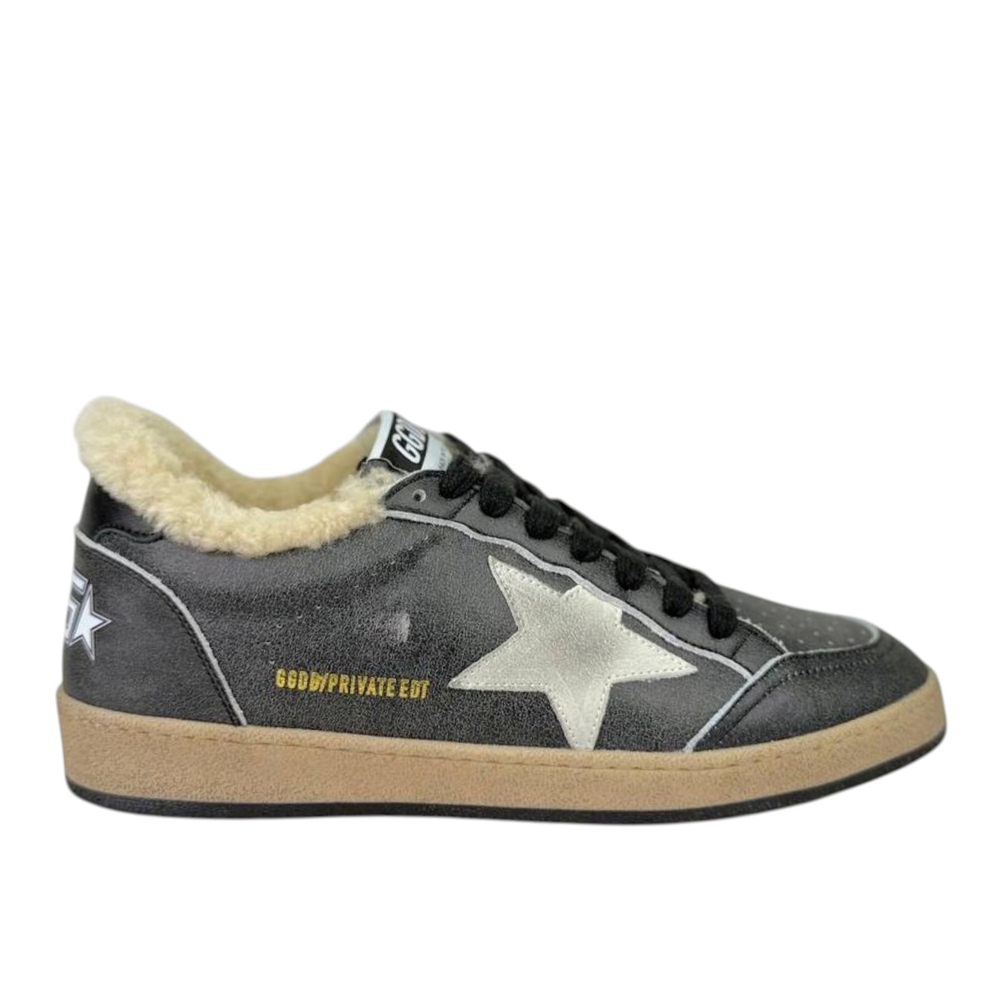 Зимние Golden Goose Ball Star / Асфальт мужские