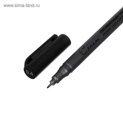 Ручка капиллярная для черчения ЗХК Сонет линер 0.4 мм, чёрный, 2341647