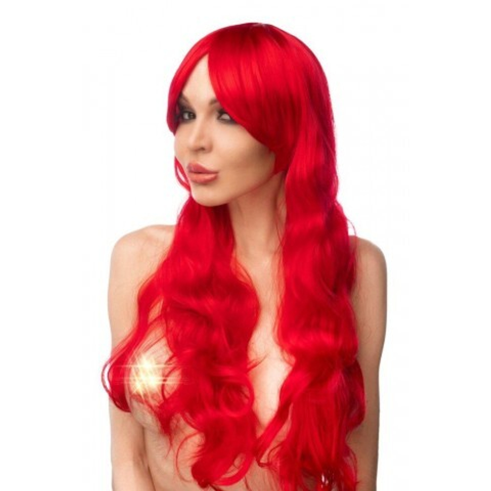 Парик "Сэнго" (длинные волнистые/ цв. красный)
