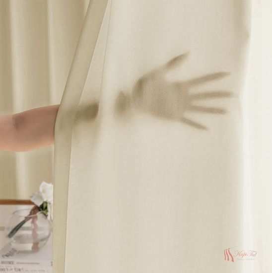 Тюль креп-шифон (бежевый)