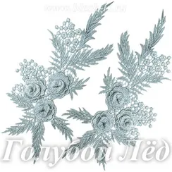 Лейсы кружевные, Голубой Лед (модель LH008)