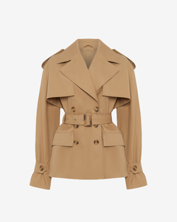 Тренч укороченный из хлопка