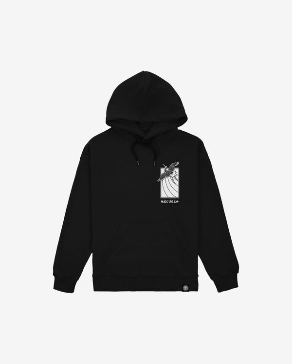 Худи MEDOOZA Журавль Черный - фото 1