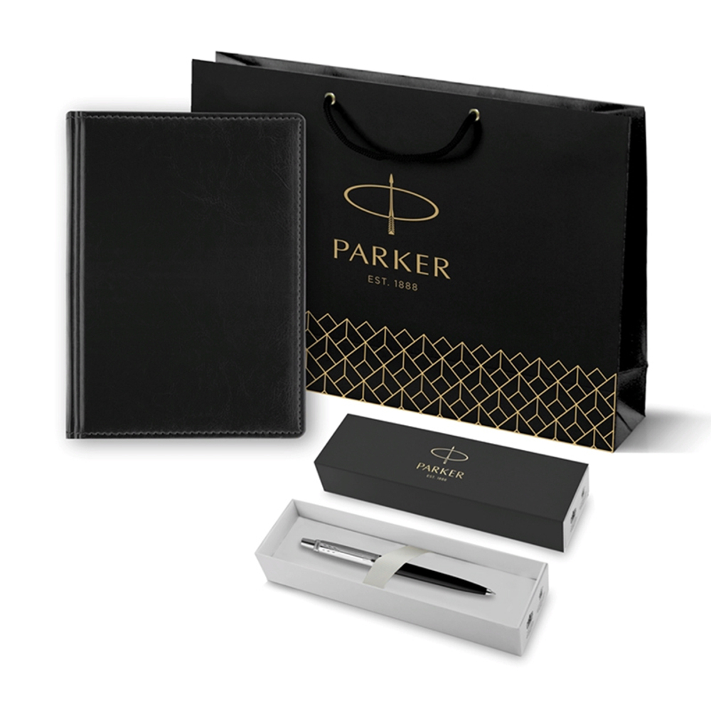 Подарочный набор - Parker Jotter, шариковая ручка + ежедневник