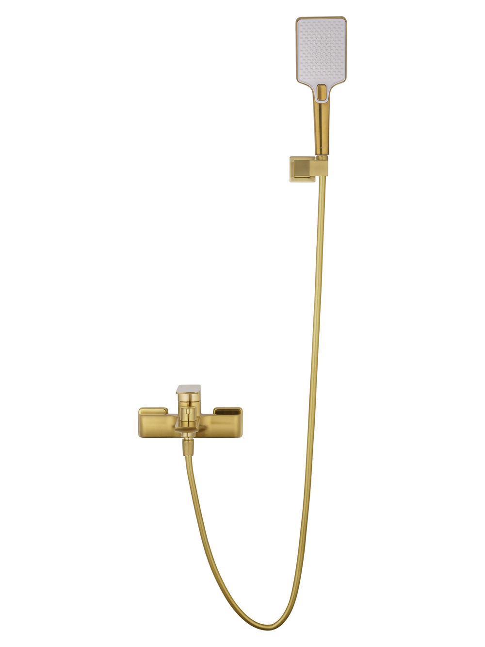 Смеситель для ванны с душем WONZON & WOGHAND EDGE, Брашированное золото (WW-88639003A-BG)
