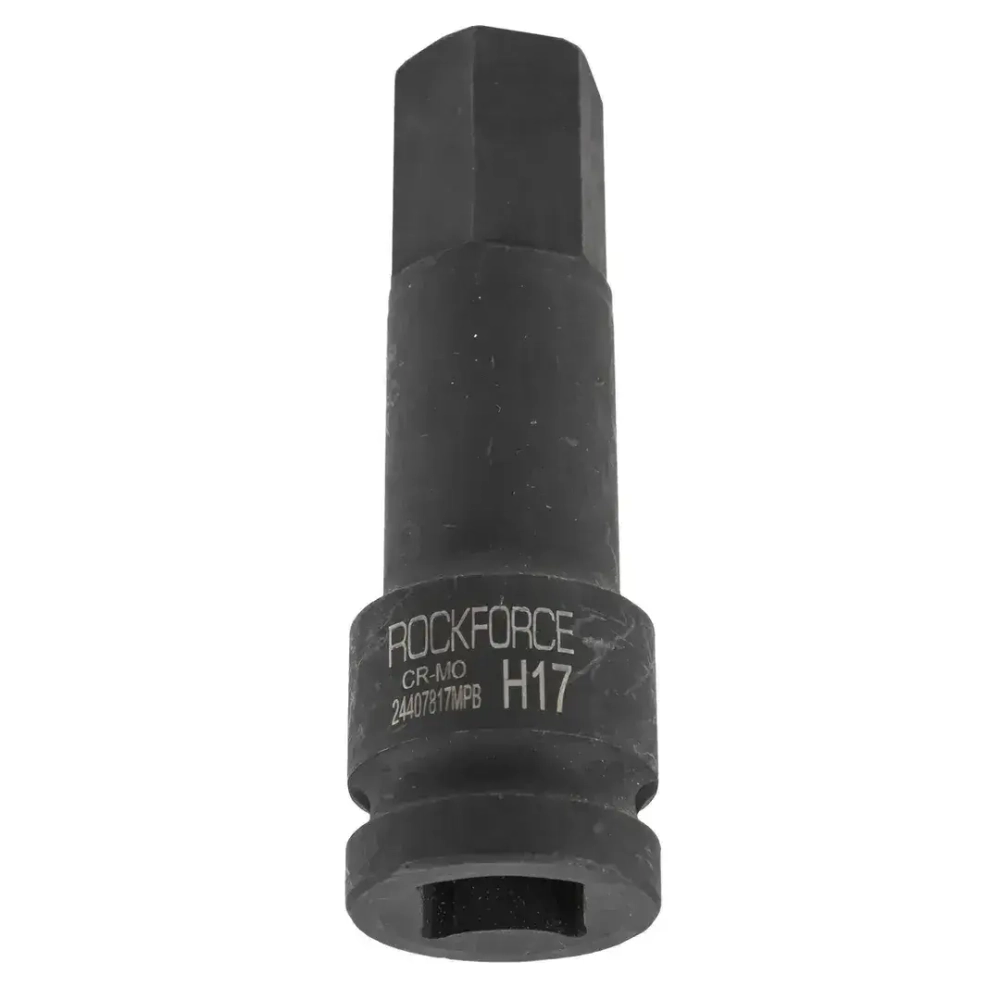 Головка-бита 17мм 1/2" 6-гранная ударная L=79мм ROCKFORCE RF-24407817MPB