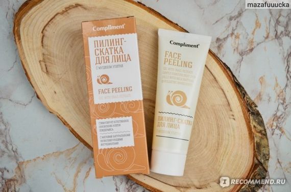 Pilinq Compliment ПИЛИНГ- СКАТКА для лица Омолаживающая С муцином улитки