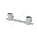 Планка монтажная PP-R белая Дн 20х1/2" ВР под смеситель с водорозетками PRO VALFEX 10124020-PRO