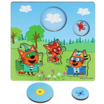 Игрушка деревянная вкладыш "Супергерои" коробка (Буратино)