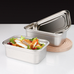 Контейнер пищевой Jolly Kitchen с крышкой, нержавеющая сталь, 25x17,5x9 (2,3 литра)