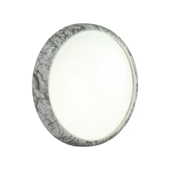 7638/DL COLOR SN 137 Светильник пластик/бел. мрамор LED 48Вт 4000K D410 IP43 MRAMO WHITE