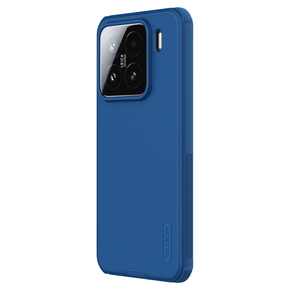 Усиленный чехол синего цвета от Nillkin для смартфона Xiaomi 15, серия Super Frosted Shield Pro
