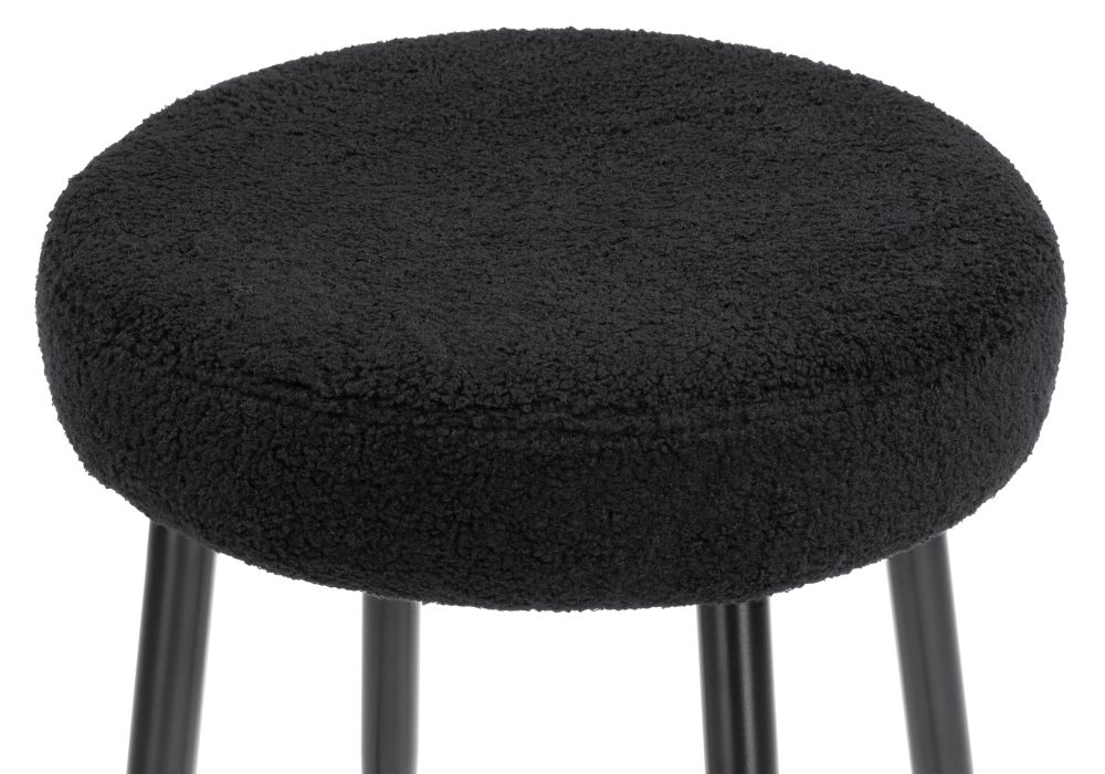 Барный стул Plato black fabric