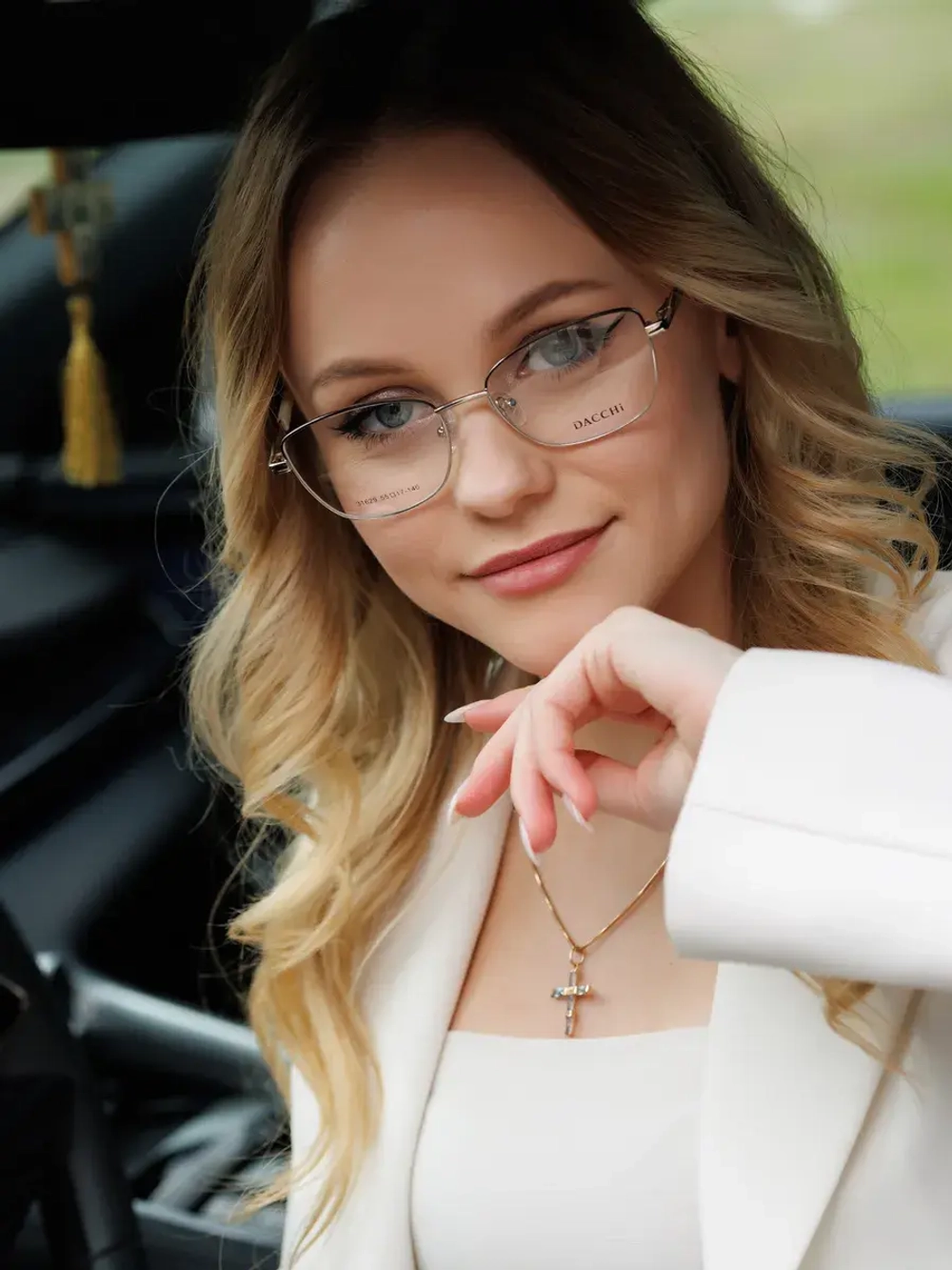 Оправа для очков для зрения женская металлическая