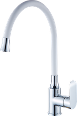 22021-F Смеситель од. для кухни (БЕЛЫЙ) "GANZER" (10/1шт)