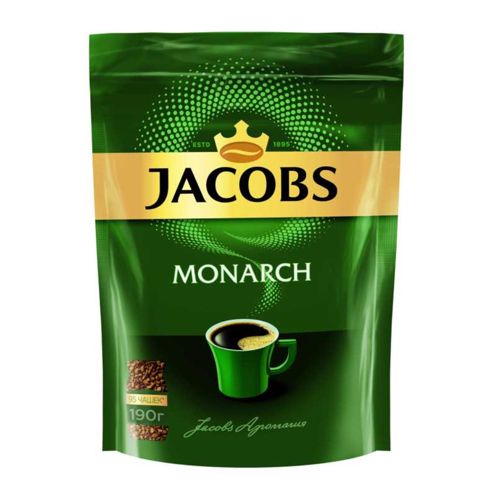 Кофе растворимый Jacobs Monarch сублимированный 190 гр