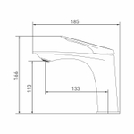 Смеситель для раковины 30k MIXLINE ML41-04 "Swan White" БЕЛЫЙ/ХРОМ