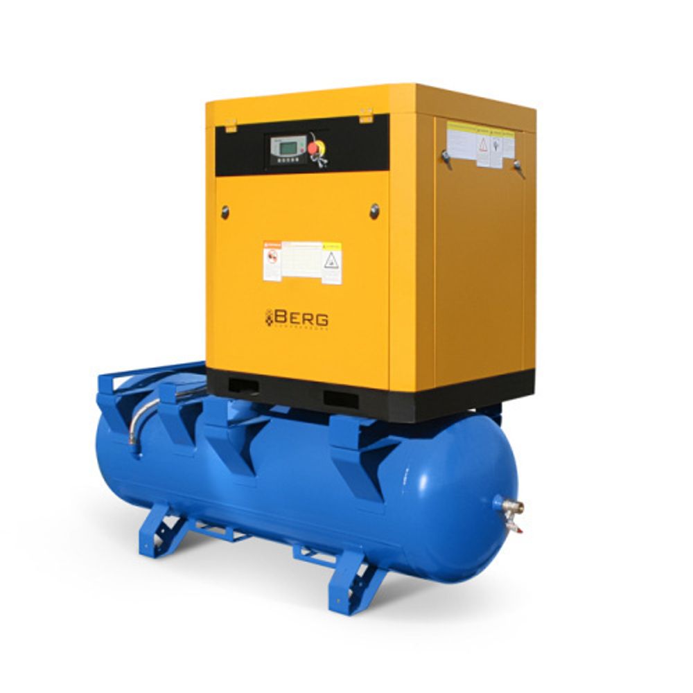Винтовой компрессор BERG ВК-7.5Р-500 16 бар, IP54