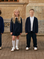 Свитшот оверсайз Mjölk School Blue