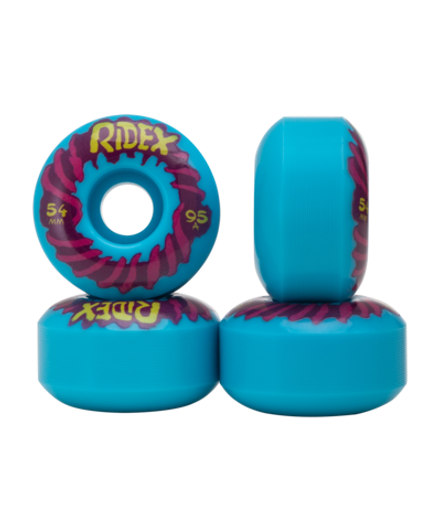 Комплект колес для скейтборда 54x32 мм, 95A, голубой