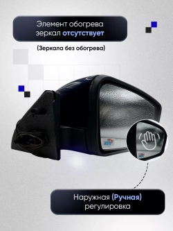 Зеркала ваз 2108-2109 2113-2115 Наружная регулировка