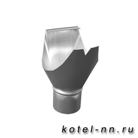 Воронка водосток металл цинк  ф90мм жел ф 125мм