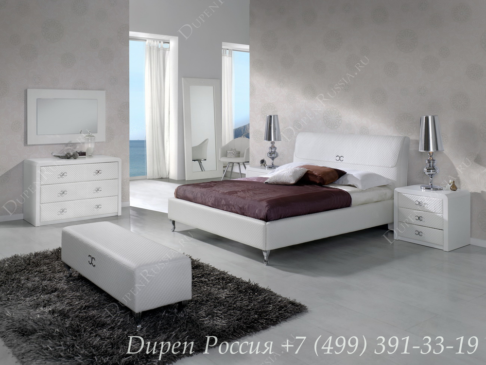 Банкетка DUPEN (Дюпен)  В-26 белая