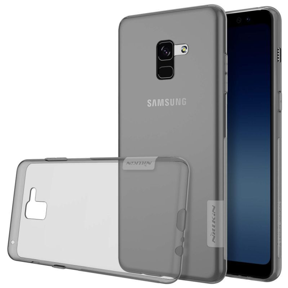 Прозрачный силиконовый чехол Nillkin Nature для Samsung Galaxy A8 (2018)