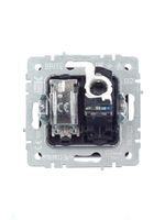 BRITE Розетка двойная TV+RJ45 кат.5E РТВ/РК12-БрЧ черный IEK