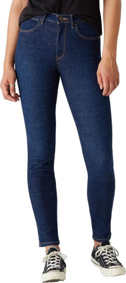 Джинсы Wrangler HIGH RISE SKINNY NIGHT BLUE т.синий