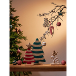 Декор новогодний trendy stripes из джута и гофрированного картона из коллекции new year essential, 39 см