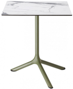Стол ламинированный обеденный Scab Design Tripe, оливковый, белый мрамор Каррара