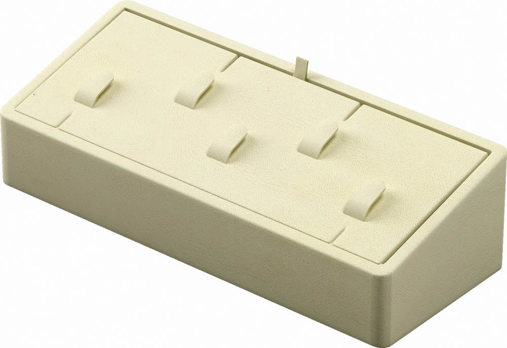 Подставка для 5 колец/кубик наклонный/выним.вкладыш/5 язычков/5 прорезей для ниток/петелька/карман