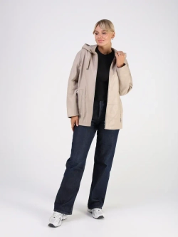 Кожаная куртка демисезонная с капюшоном